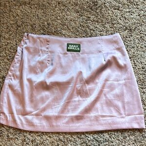 Daily drills lavender silk skirt